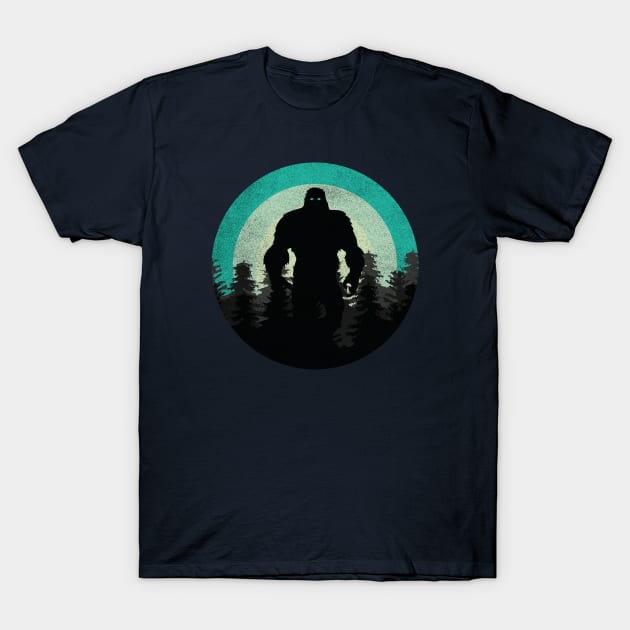 Bigfoot Silhouette Tee T-Shirt by CubeRider